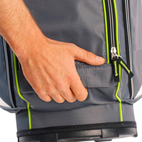 Sac de voiturette de golf pour hommes et femmes avec séparateurs sur toute la longueur Housse de pluie pour putter dédiée Fermeture à glissière-Accessoire de roue inclus