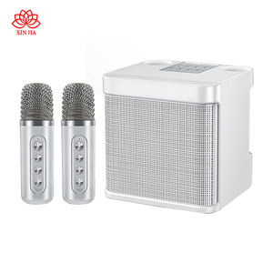 मिनी ब्लूटूथ कराओके पार्टी होम थिएटर आउटडोर कराओके माइक्रोफोन स्पीकर के साथ पोर्टेबल डुअल वायरलेस माइक - Product Image 3