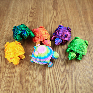 Figuras de Tortuga Impresas en 3D con Articulaciones Móviles, Estatuas de Tortuga Creativas para el Hogar, Oficina, Escritorio, Tortuga Marina - Product Image 5