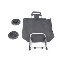 Chariot de courses personnel pliable et portable avec roues, sac de courses isotherme pour légumes