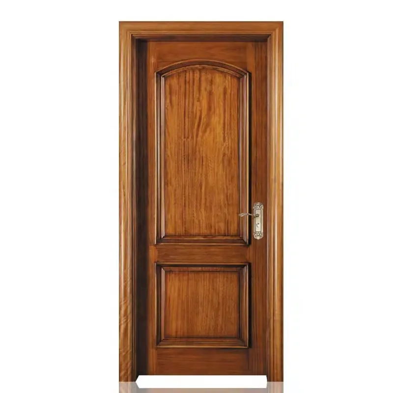 Puertas interiores de madera maciza de roble, puertas de nogal, sólidas
