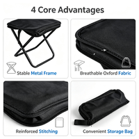 Chaise de camping et de pêche pliable en tissu Oxford ultra-légère, durable et écologique, design pliable, mobilier d'extérieur portable