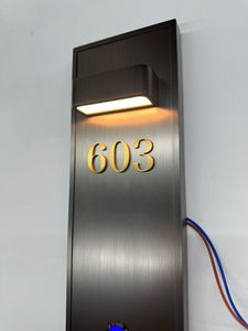 ป้ายประตูห้องน้ำ/โรงแรม/อพาร์ทเมนท์ ปี 2026 รุ่นใหม่ RFQprint แบบมีไฟส่องสว่าง ดีไซน์ทันสมัย สั่งทำได้ตามต้องการ พร้อมป้ายห้ามรบกวน และหมายเลขบ้าน - Product Image 2