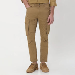 กางเกงคาร์โก้สำหรับผู้ชายกางเกงคาร์โก้ผ้าเดนิสทรงตรงปรับแต่งได้สำหรับ2025 - Product Image 1