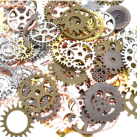 Gros Rétro Steampunk Metal Gear Charmes Solides Accessoires de Style Chaud-Cogs Gears Charme Pendentifs