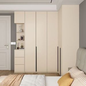 Armoire <span class=keywords><strong>de</strong></span> rangement moderne sur mesure avec portes coulissantes en bois massif, design pour la maison, meubles, placards, vêtements, <span class=keywords><strong>atelier</strong></span> - Product Image 2