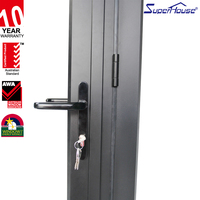 NFRC NOA AS2047 Standard D2015 Revêtement en poudre verre feuilleté porte pliante anti-ouragan