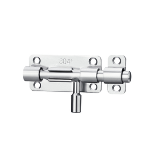 Loquet de porte en acier inoxydable 304 à montage en surface, grande serrure de sécurité, aucun perçage requis, fixation par goupille à clipser - Product Image 5