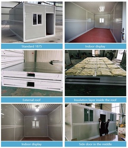 Thiết kế tái chế tiết kiệm năng lượng Kinh Tế Xanh nanxiang tùy chỉnh gấp container nhà với thép Sandwich Panel vật liệu - Product Image 3