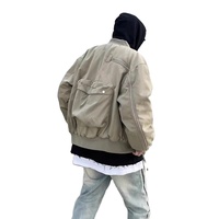 Veste de vol décontractée automne-hiver pour hommes, manteau rembourré imperméable et mince, multi-poches, fermeture éclair, silhouette ample, canard de grande taille