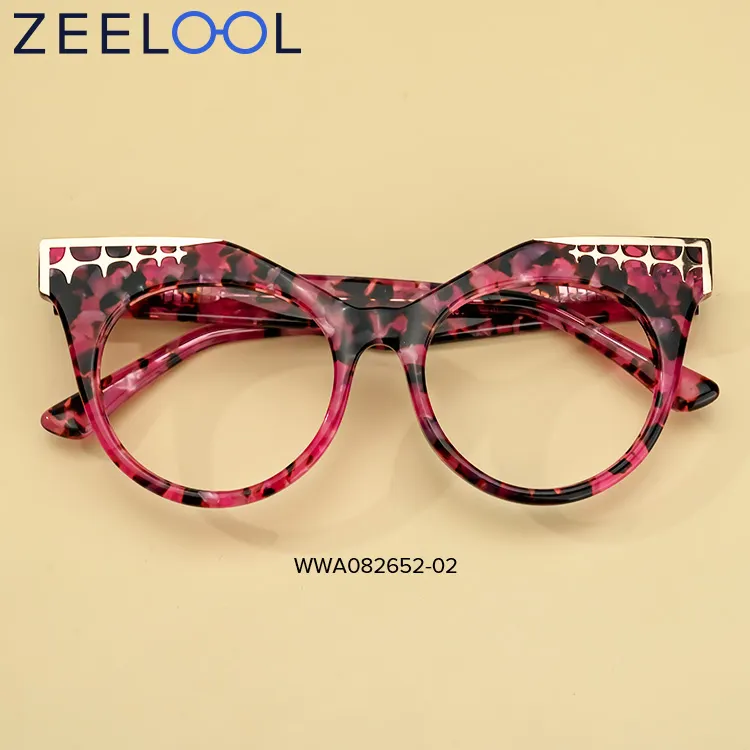 1pc Women's Tortoise Shell Square Frame Full Rim Plain Glasses With Tr  Metal Retro Personality Design