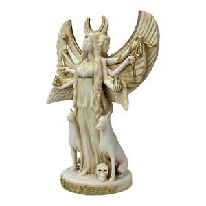 Statue artisanale en résine <span class=keywords><strong>de</strong></span> décoration d'intérieur d'art populaire personnalisée, Hécate, triple <span class=keywords><strong>déesse</strong></span>, magie, nuit, lune, figure <span class=keywords><strong>grecque</strong></span> romaine, sculpture - Product Image 2