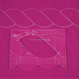 Nouvel ensemble de gabarits de bordure pour machine à coudre, permet de créer de belles bordures, 1 ensemble = 4 pièces # RL-04W - Product Image 4
