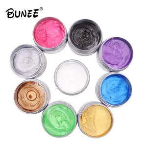 Private Label Hair Styling Cream 7 Colors Pomade Edge Control Matte Hair Clay Temporary Hair Color Wax