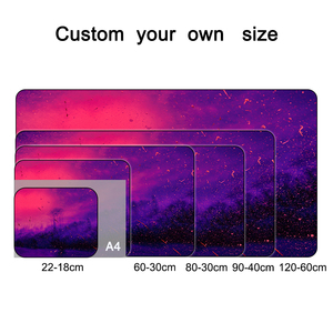 Custom Printing Purple Red Large Extended Rubber Mouse Pad Wholesale Design Rubber Gaming Mat Waterproof Lock Edge <b>Mousepads</b> - Product Image 2