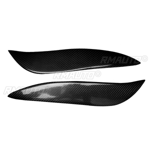 1 par de cubiertas de fibra de carbono real para faros delanteros de coche, para Toyota Supra 1993 1994 1995 1996 1997 1998, accesorios para coche - Product Image 3