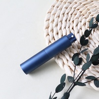 Flacon de parfum rechargeable de luxe en aluminium, format poche, en forme de rouge à lèvres, pour emballage de parfum