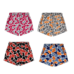 Shorts décontractés pour enfants garçons, imprimé camouflage personnalisé printemps-automne, thème équipe universitaire de football, vêtements pour enfants - Product Image 2