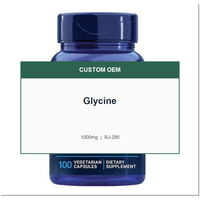 Capsules de glycine 1000 mg, 60 unités, étiquette privée OEM, vente en gros, SKU MBP002101