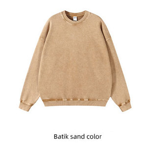 Sweat-shirts pour hommes de haute qualité, streetwear personnalisé, printemps, logo 3D en relief, impression, 100% coton, couleur unie, sweat-shirt épais - Product Image 3