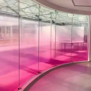Film de contrôle intelligent décoration architecturale verre flotté trempé protection de la vie privée verre dégradé feuilleté