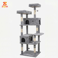Condo pour chat en sisal gris à poils courts, vente en gros du fabricant