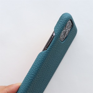 Llegada de un nuevo caso para Iphone11 Pro Max de alta calidad Pebble azul <span class=keywords><strong>Original</strong></span> genuino de cuero caso de la cubierta del teléfono móvil - Product Image 5