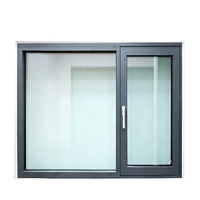 Ventanas y Puertas Abatibles de Perfil de Aluminio con Vidrio Templado para Cocina, Entrada y Uso en Hoteles - Calificadas por Energy Star, Precio de Fábrica