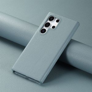 Per Samsung S25 custodia protettiva semplice colore solido Litchi modello per Samsung S24 A56 custodia per telefono cellulare - Product Image 4