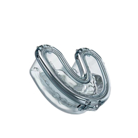 Boîte de rangement dentaire en forme de U conteneur de prothèse dentaire transparent boîte de rangement de fausses dents pour boîte de protège-dents modèle de dents