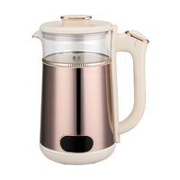 Bouilloire électrique à double paroi de 1,5 L (7+ tasses de thé et de café) - 2 quarts - 1355 W - Bouilloire à eau chaude électrique