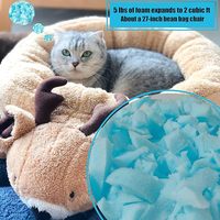 En Stock solide motif mousse à mémoire de forme déchiqueté oreillers en mousse éponge ferraille emballage par boîte plante inspiré mousse à mémoire remplissage