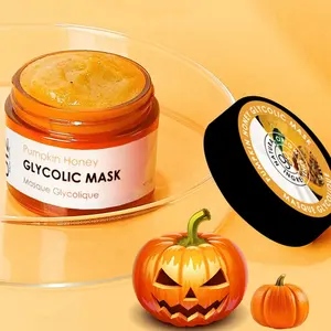 Pumpkin Honey Glycolic Face Mask Brightening Skin Exfoliating Gently Removes Dirt Beauty Skin Care Facial Mask
