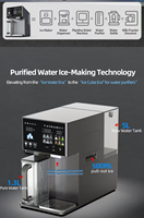 Distributeur d'eau RO de bureau avec machine à glaçons chaud/froid, précision 0,0001 µm, pour bureaux de direction et hôtels, 15 ans d'expérience en usine