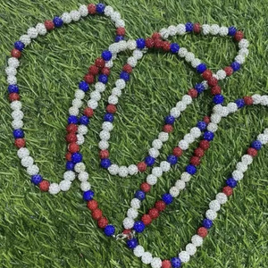 Collana con Catena a Sfera Disco in Argilla Colorata e Strass Glitterati, Resistente all'Ossidazione, Nuova Collezione 2026, Gioielli Hip-hop per Atleti e Star - Product Image 2