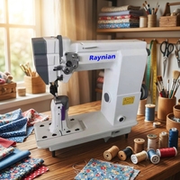 Machine à coudre à tambour monofilaire Raynian-9910, idéale pour la couture des empeignes de chaussures et des poignées de sacs à main