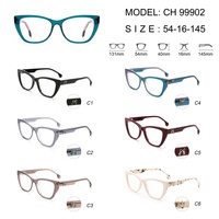 En stock, lunettes optiques de luxe haut de gamme en acétate avec ornement, montures de lunettes à monture complète fabriquées à la main pour un usage quotidien