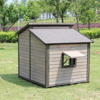 Chenil pour chien universel en bois massif de luxe pour l'extérieur, cage pour chien imperméable, villa, maison pour chien extra large, meubles