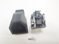 Adaptador de enchufe macho de alimentación eléctrica Nema 5-15P de 3 pines estadounidense de EE. UU., Conector de cable de extensión recargable