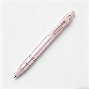 Uniball ZENTO Flow Series <b>Retractable</b> Ballpoint <b>Pen</b> 0.38/0.5mm Tip Black Ink School Office Use Multiple Sizes Matte Metal Colors - Product Image 2