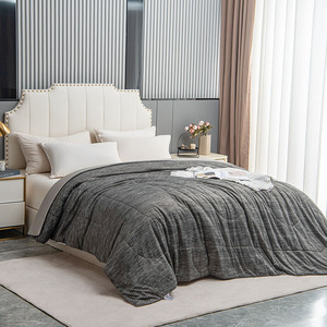 Ensemble de literie populaire et écologique pour toutes les saisons, couette rafraîchissante moderne à motifs, en fibre à effet rafraîchissant, garnissage en polyester pour climatiseur domestique - Product Image 1