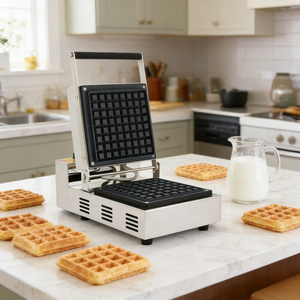 Stainless Steel Electric Waffle Maker Commercial Waffle Maker <strong>Machine</strong> for Hotel Kitchen Buffet Line - Product Image 1