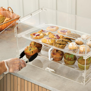 Espositori da Banco Pieghevoli Moderni in Acrilico per Alimenti, Vetrine per Torte e <span class=keywords><strong>Pasticceria</strong></span>, Scaffali per Panetterie e Negozi di Dolci, Personalizzati dalla Fabbrica - Product Image 4