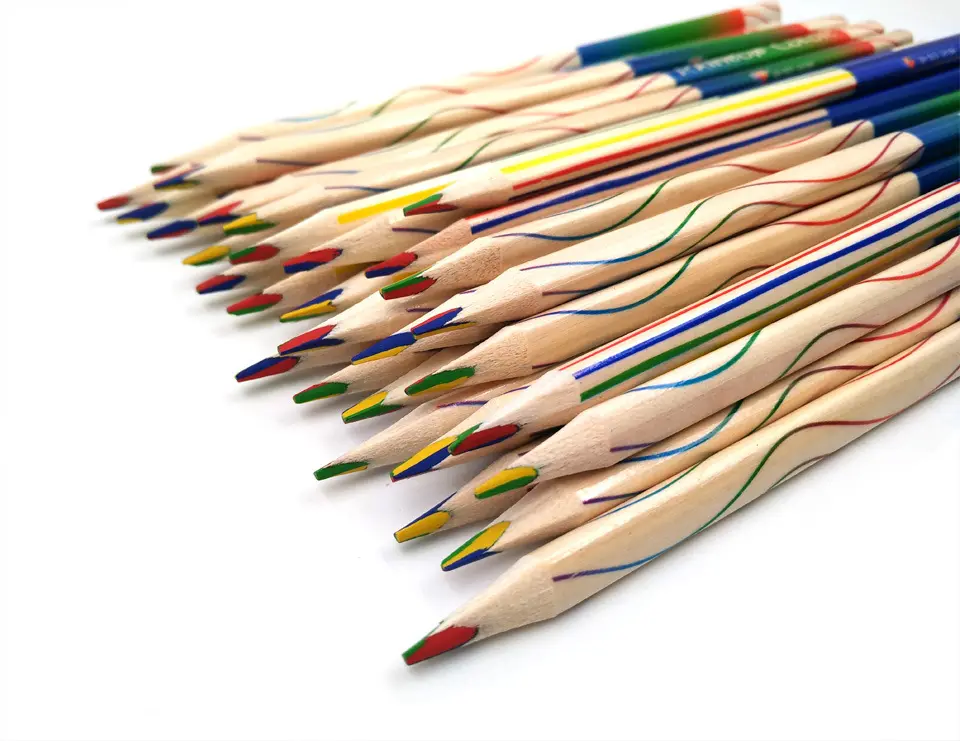 Pensil warna Rainbow Mix 4 warna pensil warna