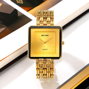 Hot-selling Antique Square Simple Stylish Unisex <b>Couple</b> Quartz <b>Watch</b> 3ATM Waterproof Stainless Steel Multi-color Dial Bulk - Product Image 1