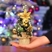 Décorations de Noël, mini sapin de Noël en PVC de 20 cm, décoration de vitrine de centre commercial, ornement de bureau, petit cadeau