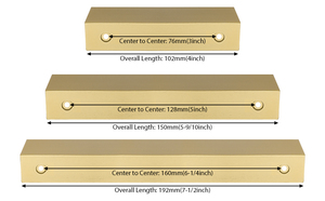<strong>Gold</strong> Modern Concealed Aluminum Finger Edge Pull Handle for Cabinets Drawers-Durable Design for Kitchen Living School Warehouse - Product Image 4