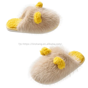 Women's Indoor Home for <b>Slippers</b> Comfy Memory Foam Woolen Winter Warm Fuzzy Plush Cute Fluffy Design Soft Embroidered Sp - Product Image 5