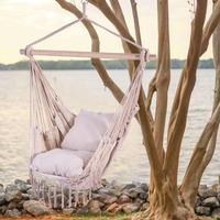 Hamac suspendu en macramé GSD pour l'extérieur, nouveau style, chaise suspendue en toile pour l'intérieur et l'extérieur