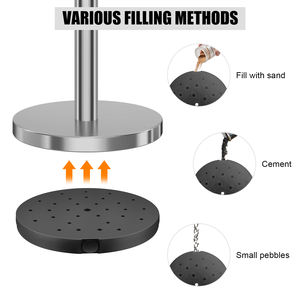 Colonnine e Pali in Acciaio Inox Argento per Hotel e Banche, con Corda in Velluto e Pali per Tappeto Rosso - Product Image 3